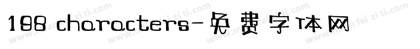 198 characters字体转换